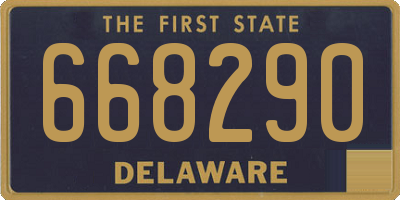 DE license plate 668290