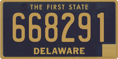 DE license plate 668291