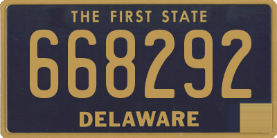 DE license plate 668292