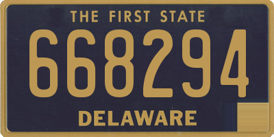 DE license plate 668294