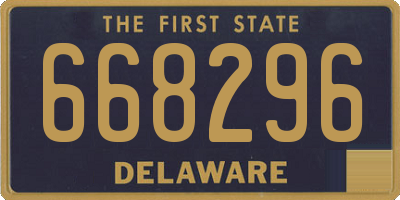 DE license plate 668296