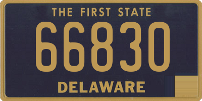 DE license plate 66830