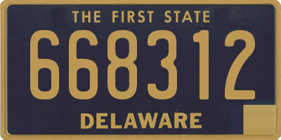 DE license plate 668312