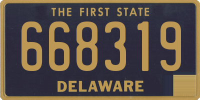 DE license plate 668319
