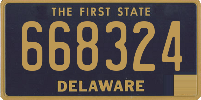 DE license plate 668324