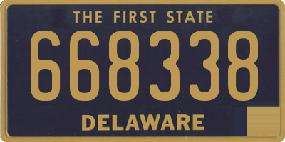 DE license plate 668338