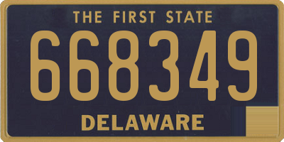 DE license plate 668349