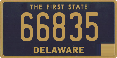 DE license plate 66835
