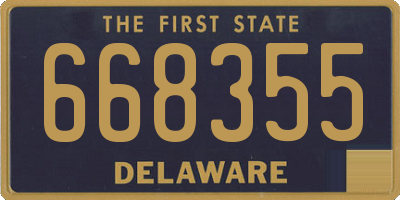 DE license plate 668355