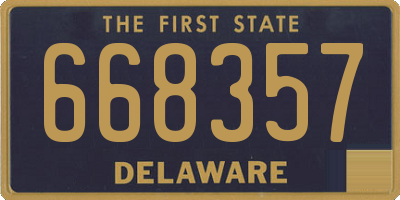 DE license plate 668357