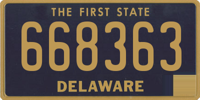DE license plate 668363