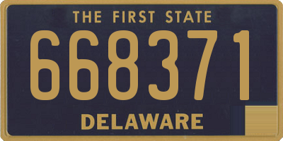 DE license plate 668371
