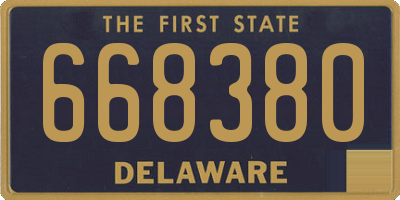 DE license plate 668380