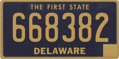 DE license plate 668382