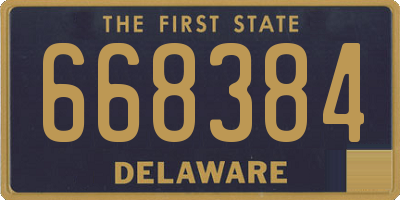 DE license plate 668384