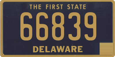 DE license plate 66839