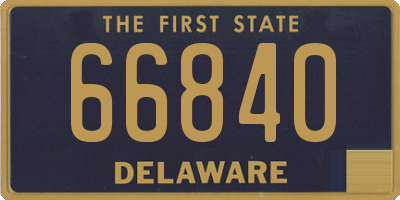 DE license plate 66840