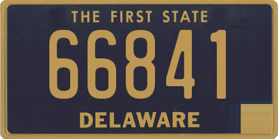 DE license plate 66841
