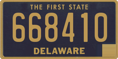DE license plate 668410