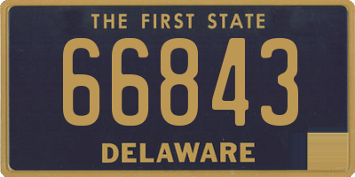 DE license plate 66843