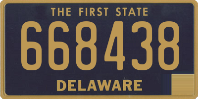 DE license plate 668438