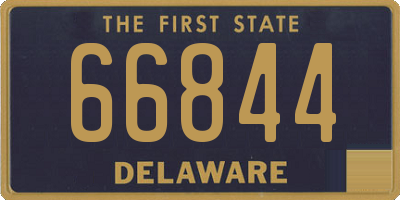 DE license plate 66844