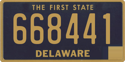 DE license plate 668441
