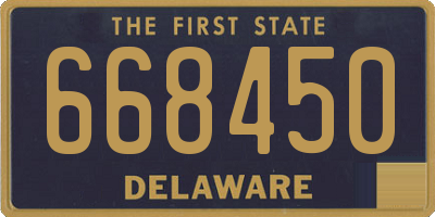 DE license plate 668450