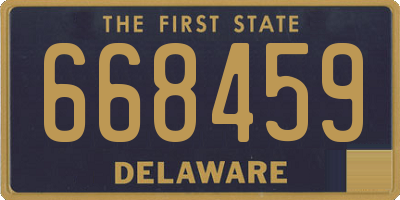 DE license plate 668459