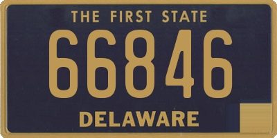 DE license plate 66846