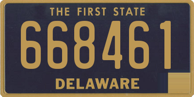DE license plate 668461