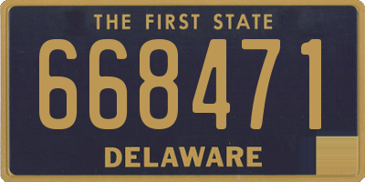 DE license plate 668471