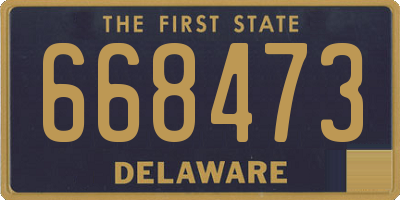 DE license plate 668473