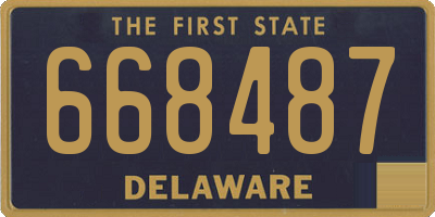 DE license plate 668487