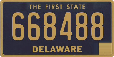 DE license plate 668488