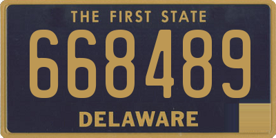 DE license plate 668489