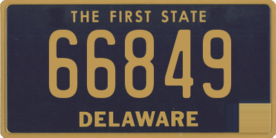 DE license plate 66849