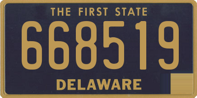 DE license plate 668519
