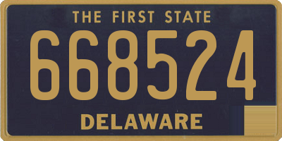 DE license plate 668524