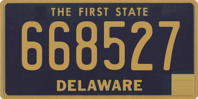 DE license plate 668527
