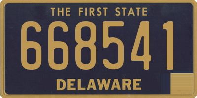 DE license plate 668541