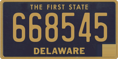 DE license plate 668545