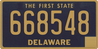 DE license plate 668548