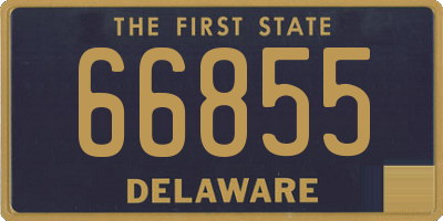 DE license plate 66855