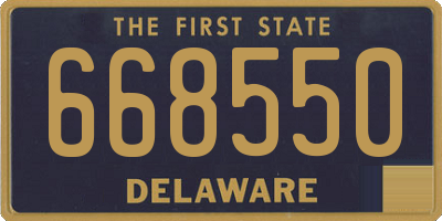 DE license plate 668550