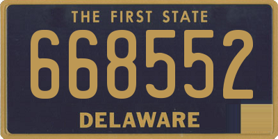 DE license plate 668552