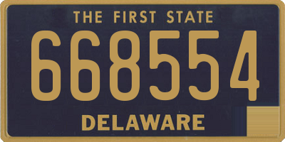 DE license plate 668554
