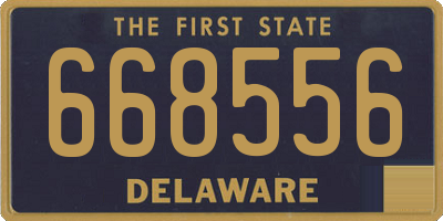DE license plate 668556
