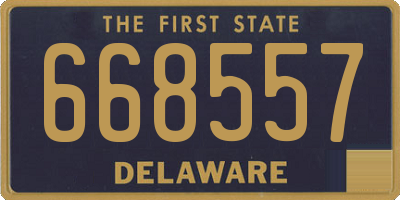 DE license plate 668557