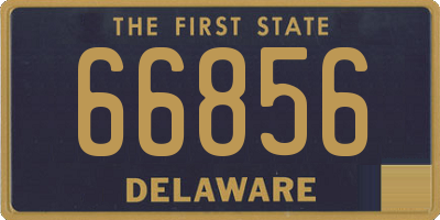 DE license plate 66856